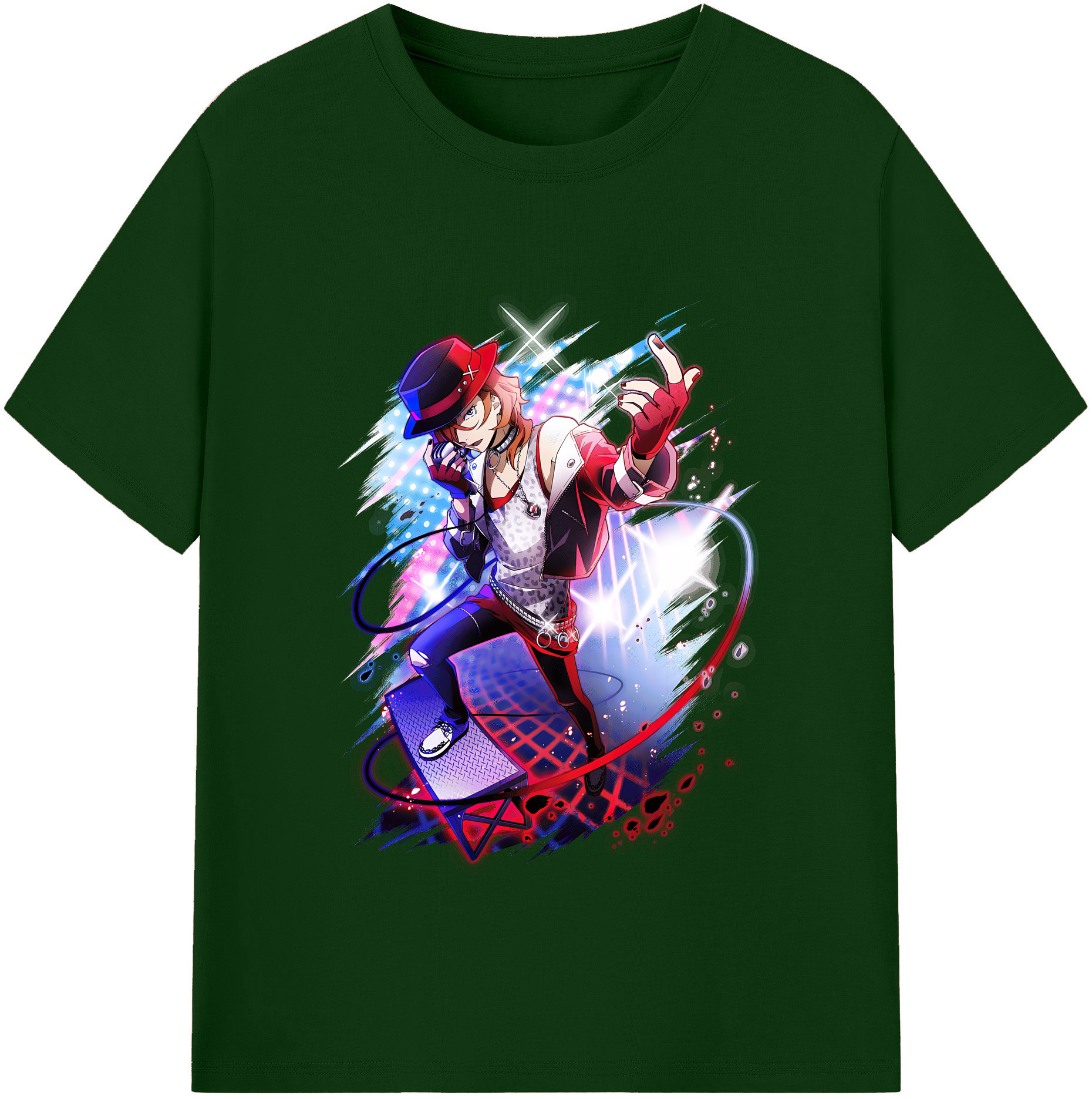（画像用） 文豪ストレイドッグス Bungo Stray Dogs 綿100％半袖Tシャツ（フロントプリント）